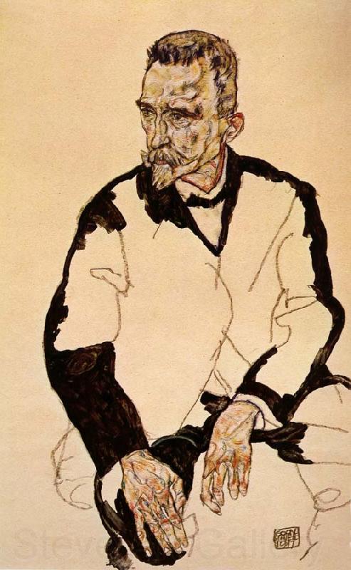 Egon Schiele Portrait of Heinrich Benesch France oil painting art